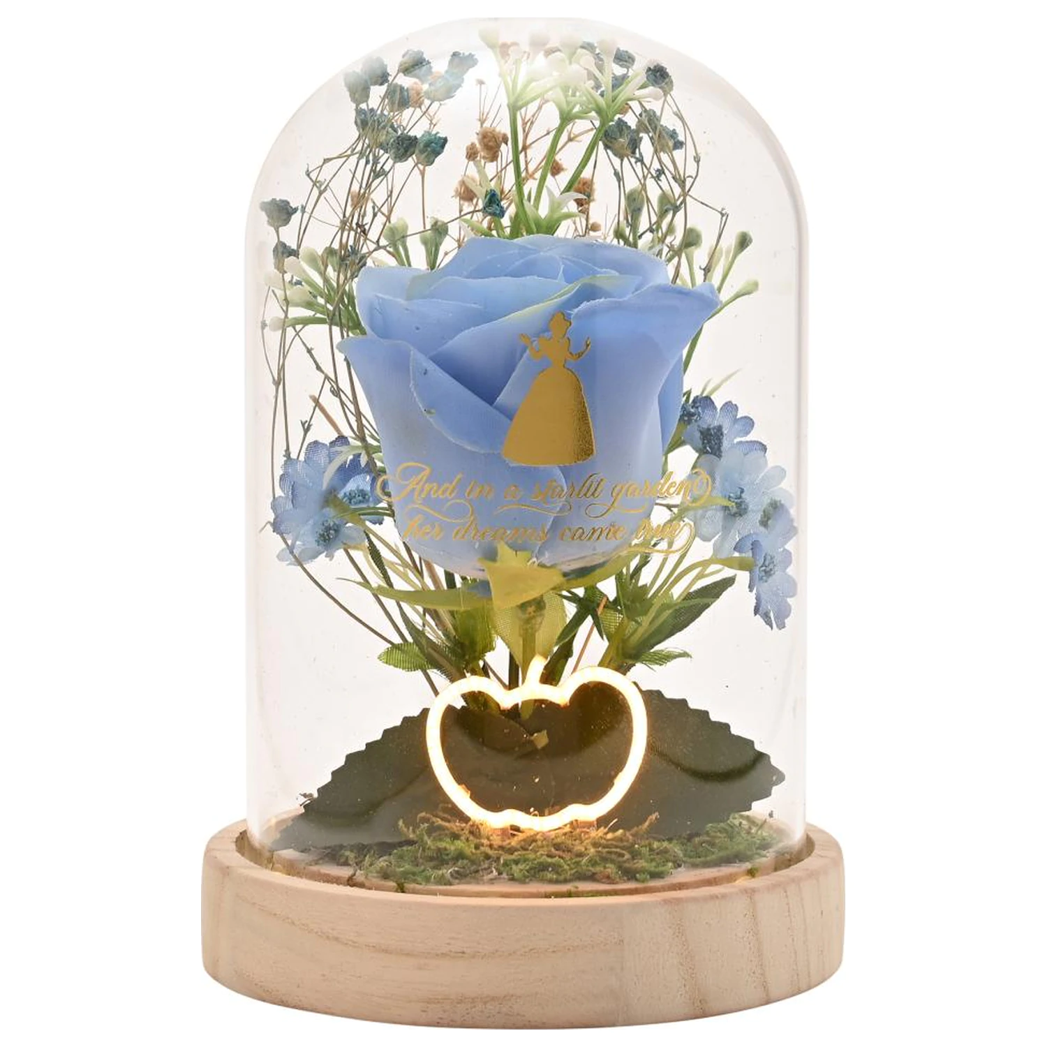 Disney Princess Cinderella Floral Glocke mit einem Neonlicht Produktfoto