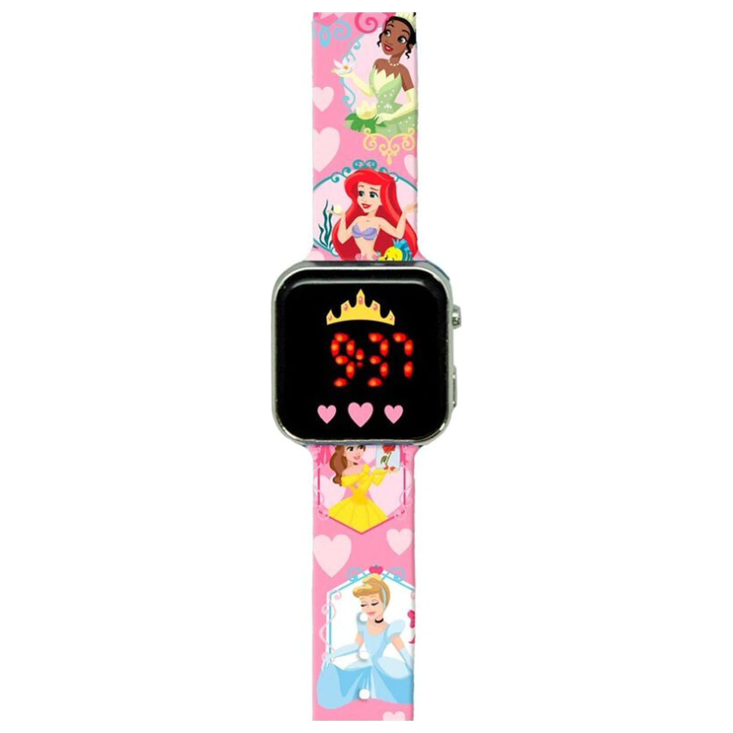 Disney Princess Herz Digital LED Armbanduhr Produktfoto