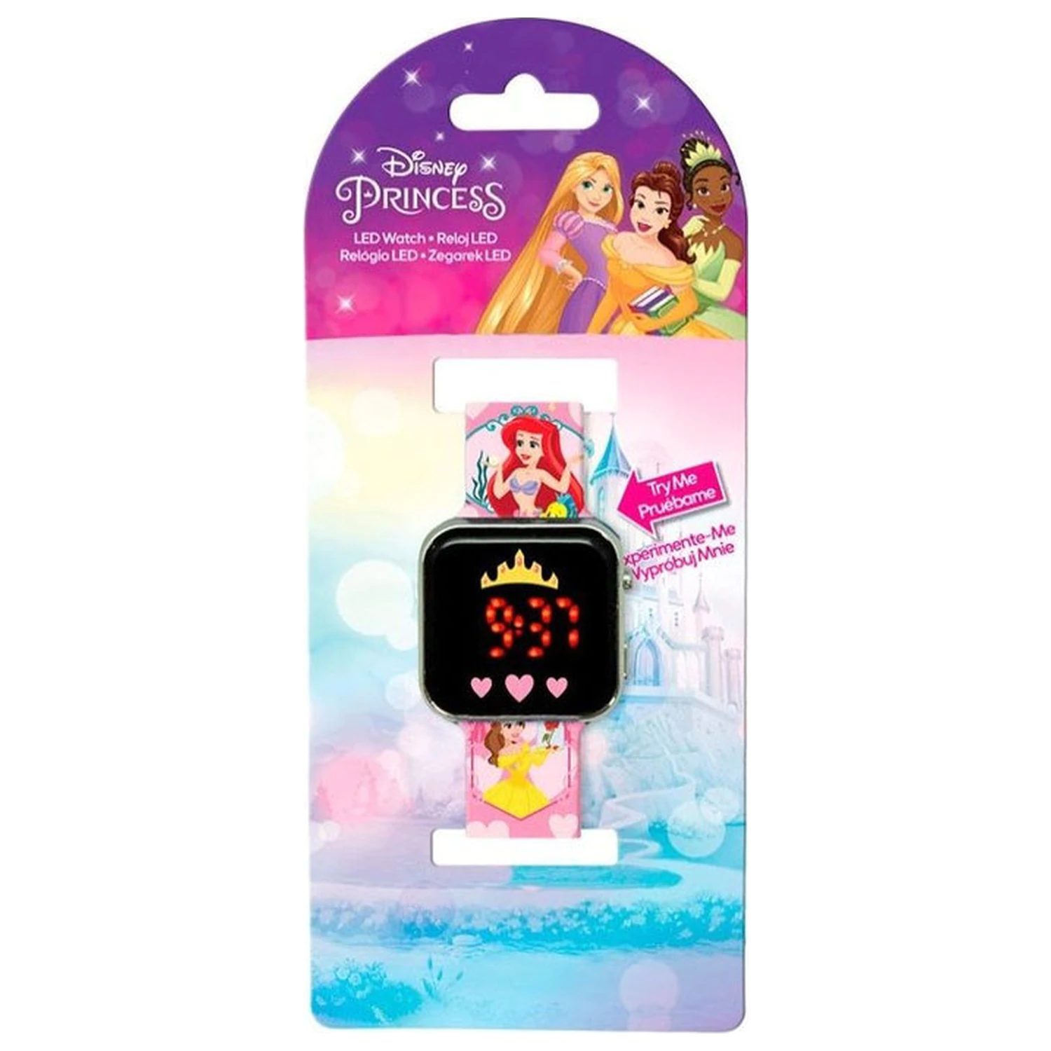 Disney Princess Herz Digital LED Armbanduhr Produktfoto