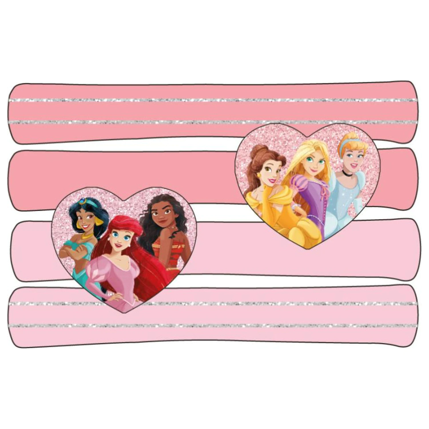 Disney Princess Herz Haargummi-Set, 4 Stk. Produktfoto