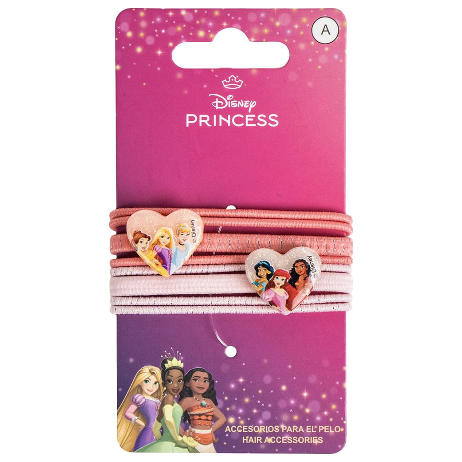 Disney Princesses Heart Haar Gummiband Set 8 Stück Produktfoto