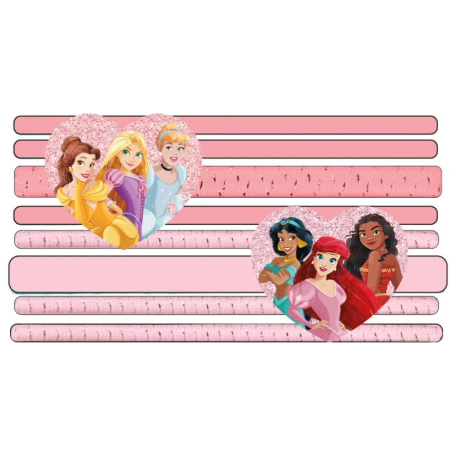 Disney Princesses Heart Haar Gummiband Set 8 Stück Produktfoto