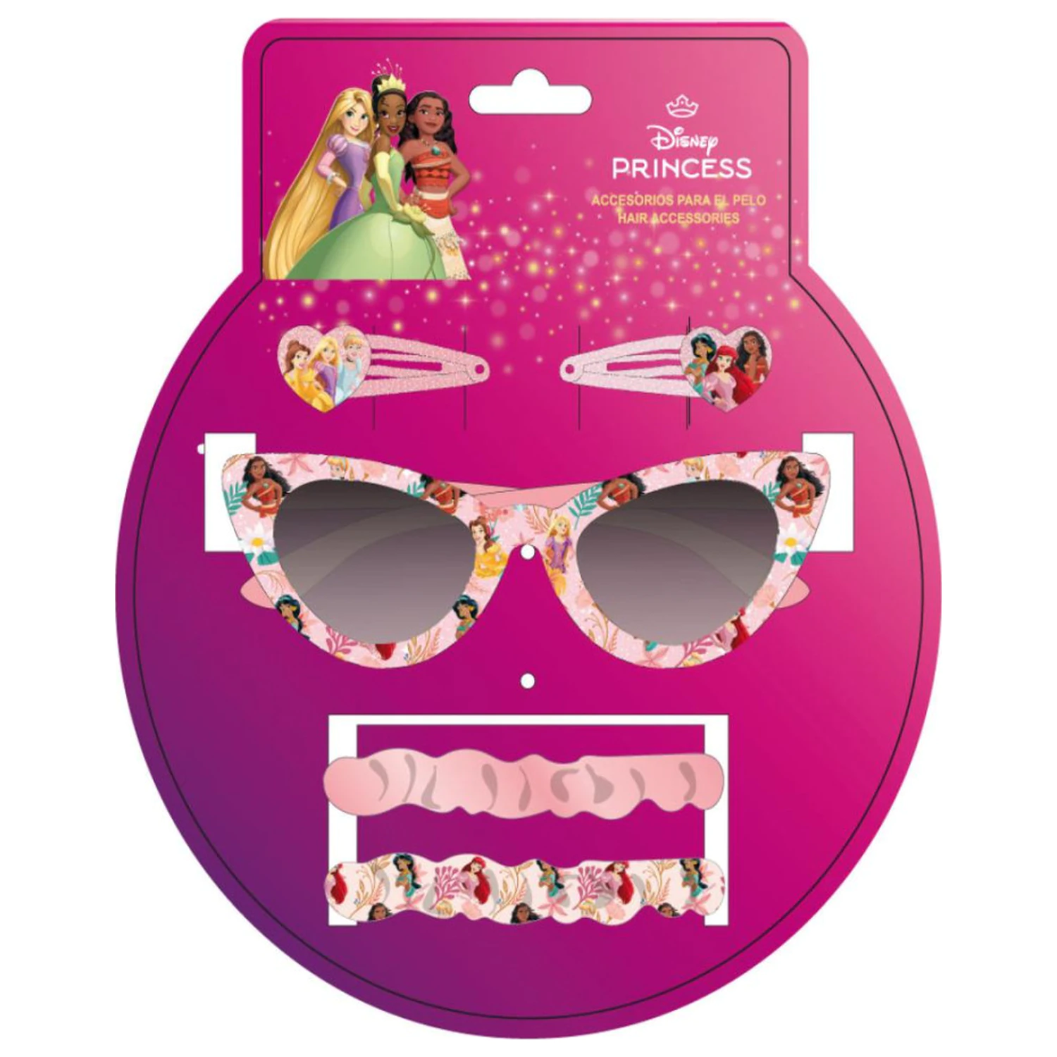 Disney Princess Herz Sonnenbrille und Haarschmuck Set Produktfoto