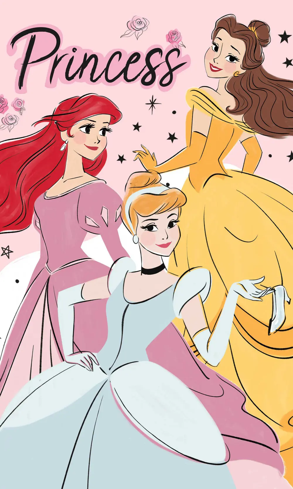 Disney Princess Handtuch Gesichtstuch, Handtuch 30*50cm Produktfoto