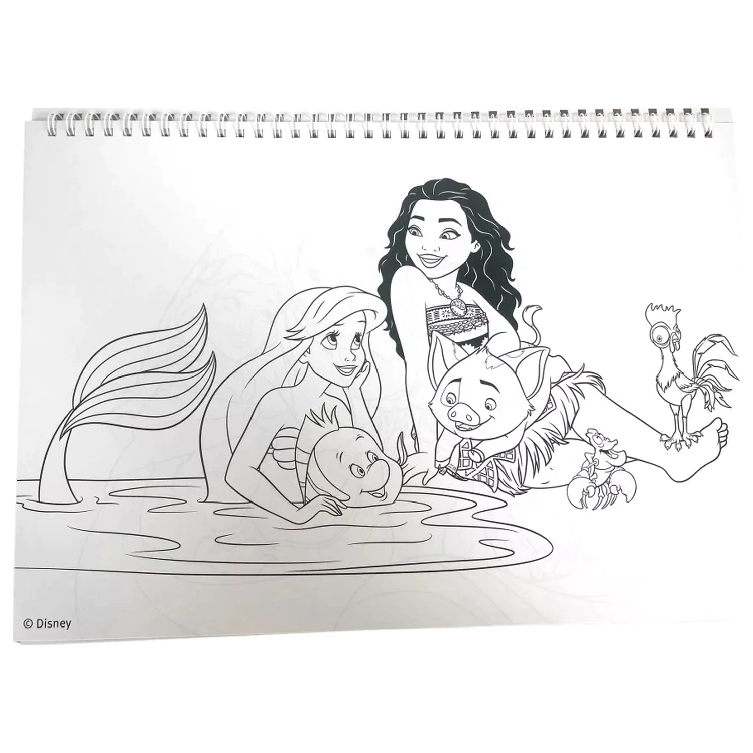 Disney Princesses Life A/4 Spiral-Skizzenblock, 40 Blatt mit Stickern Produktfoto