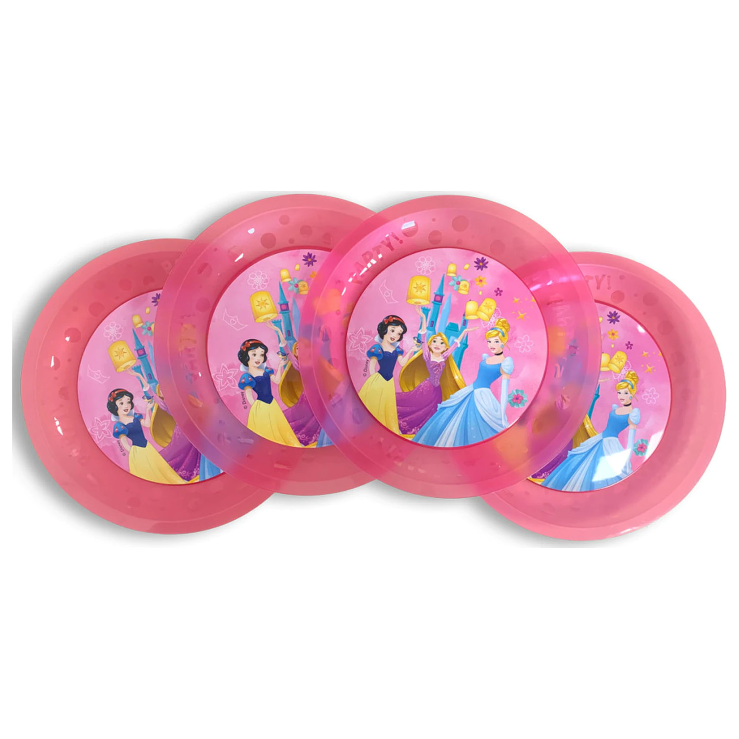 Disney Princess Live Your Story Micro Premium Kunststoff Flachteller 4-teiliges Set 21 cm Produktfoto