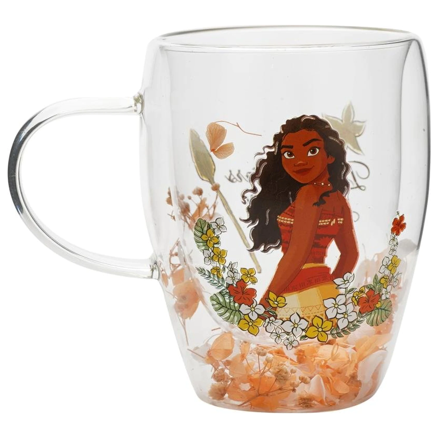 Disney Princess Moana Glas mit getrockneten Blumen 300 ml Produktfoto