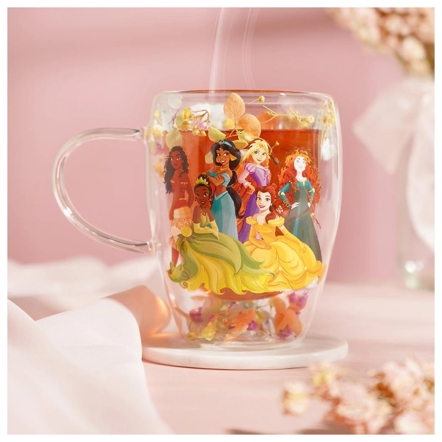 Disney Princess Princess Glas mit getrockneten Blumen 300 ml Produktfoto