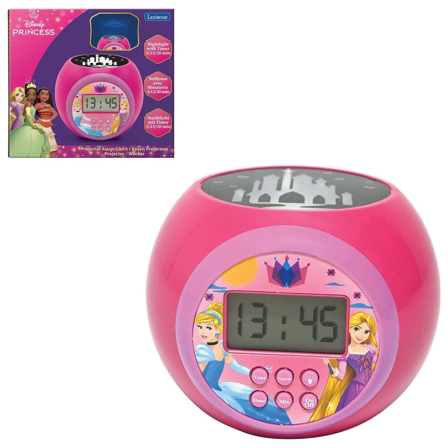 Disney Princess Projektor-Wecker Produktfoto