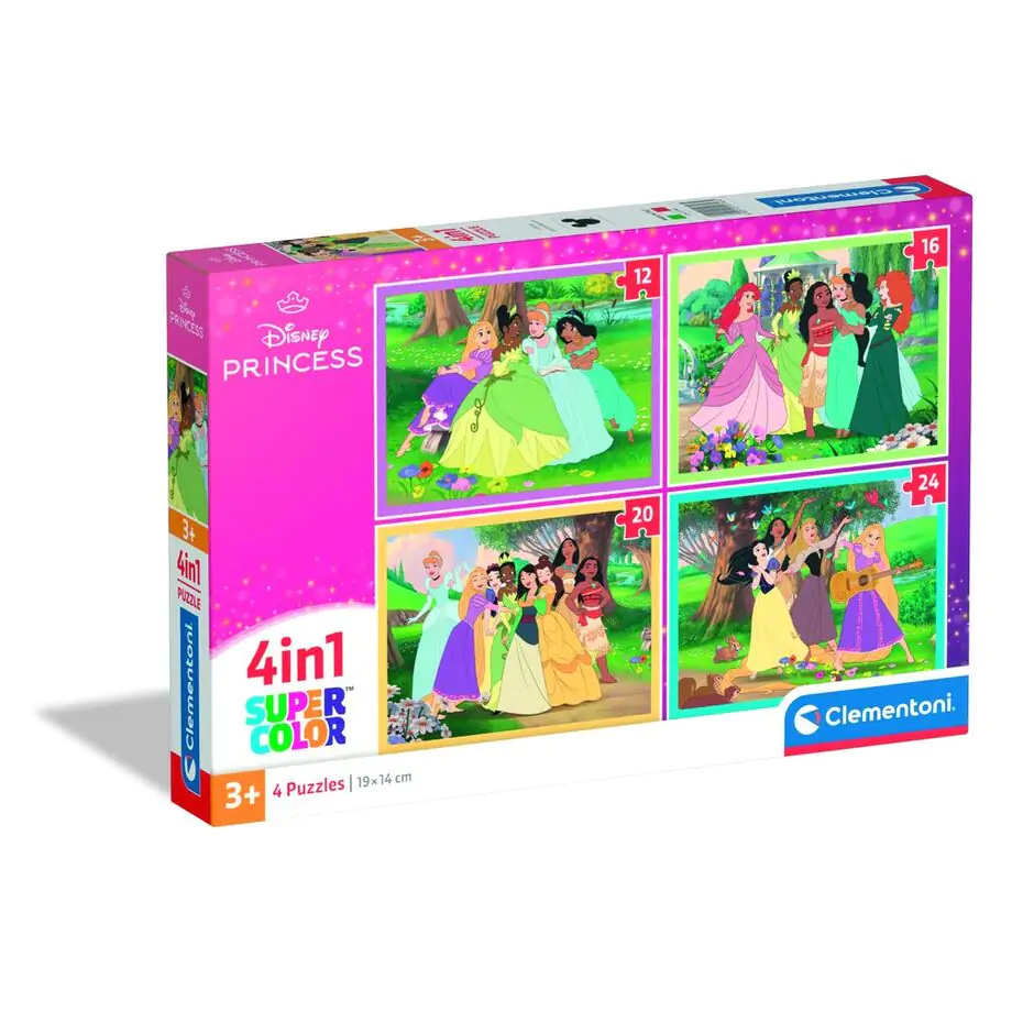 Disney Princess Puzzle 12+16+20+24St Produktfoto