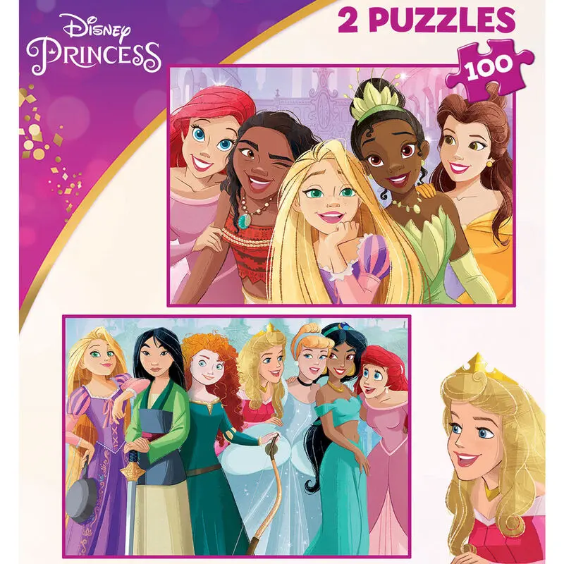 Disney Princesses puzzle 2x100cm Produktfoto
