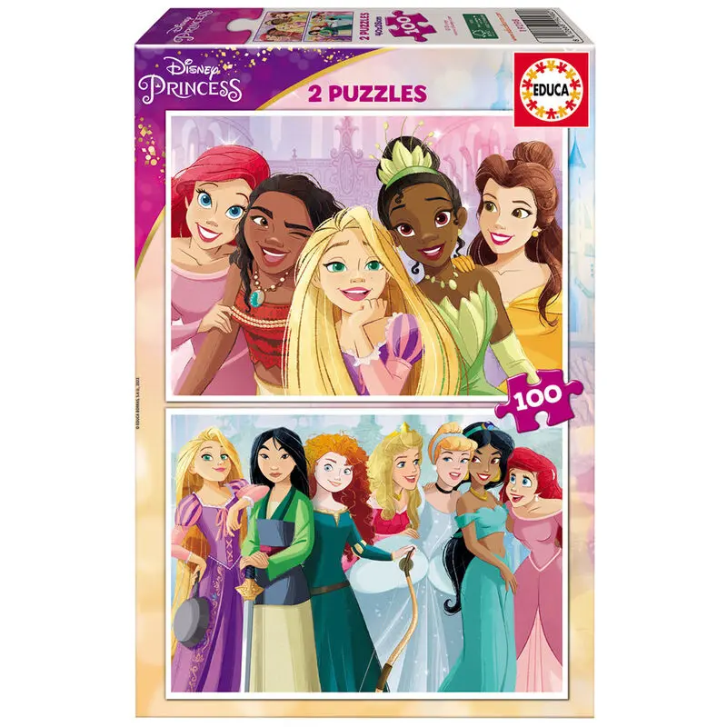 Disney Princesses puzzle 2x100cm Produktfoto