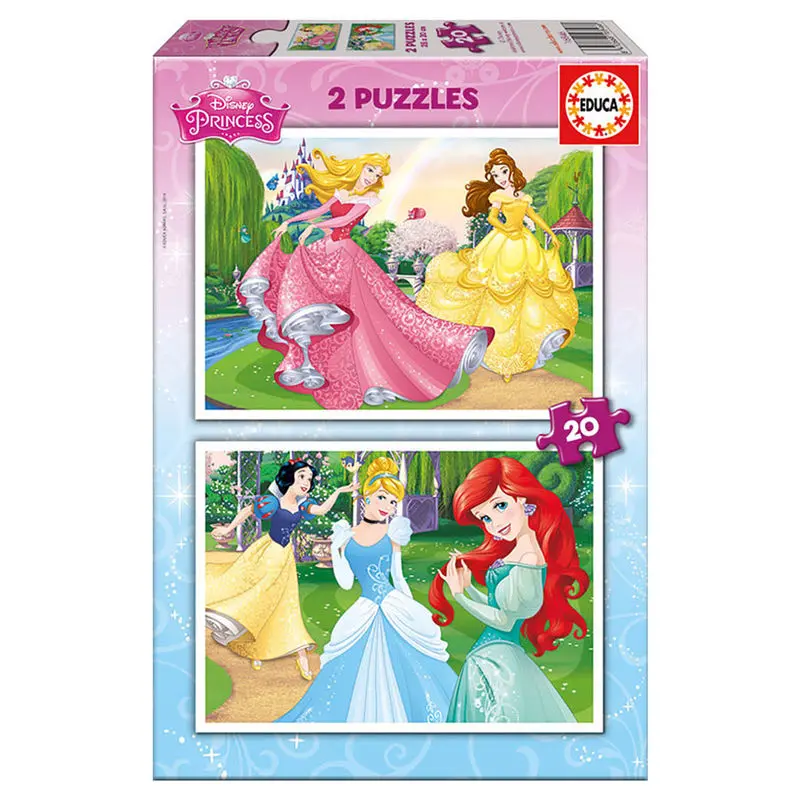 Disney Princess puzzle 2x20St termékfotó