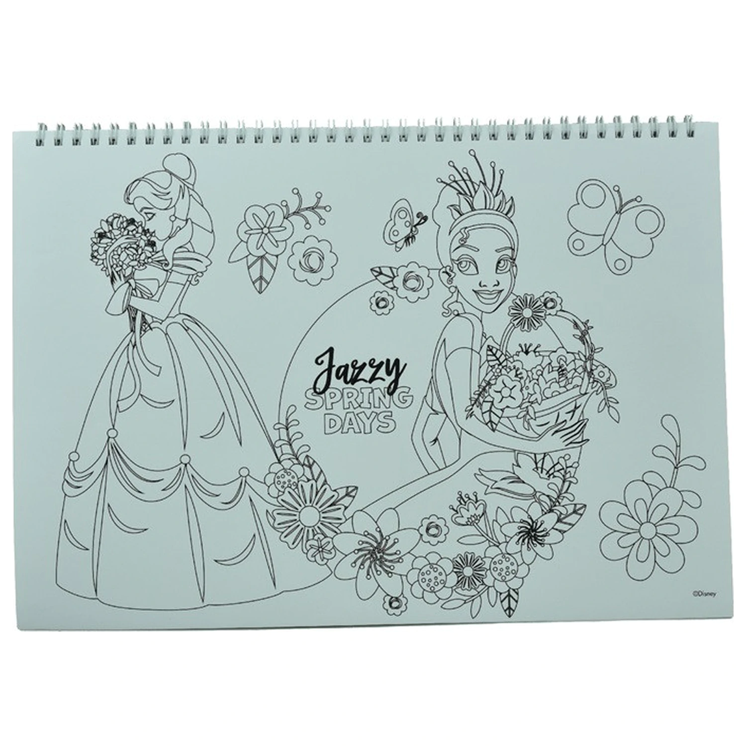 Disney Princess Spring A/4 Spiral Skizzenbuch 40 Blatt mit Stickern Produktfoto