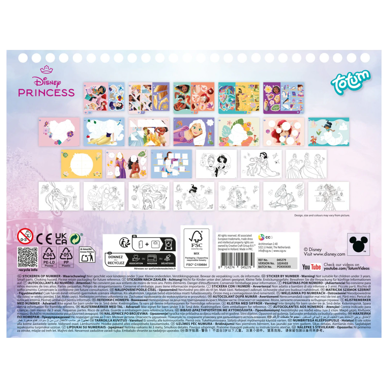 Disney Princess Story Puzzle Sticker und Malset Produktfoto