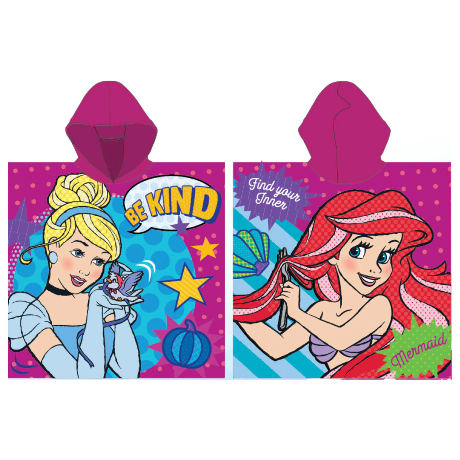 Disney Princesses Story Strandtuch Poncho Produktfoto