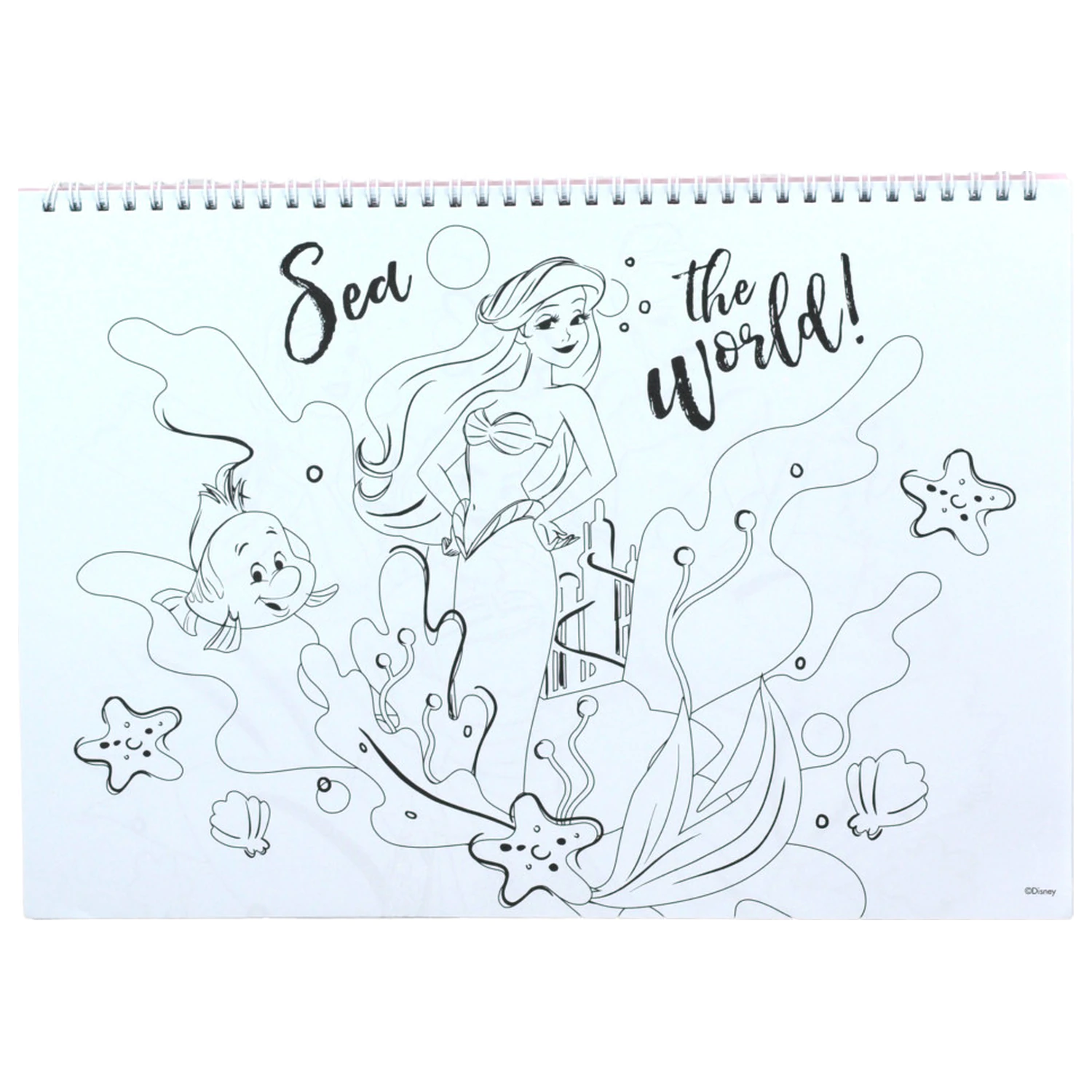Disney Princess Your World DIN A4 Spiral Skizzenbuch 40 Blätter mit Stickern Produktfoto