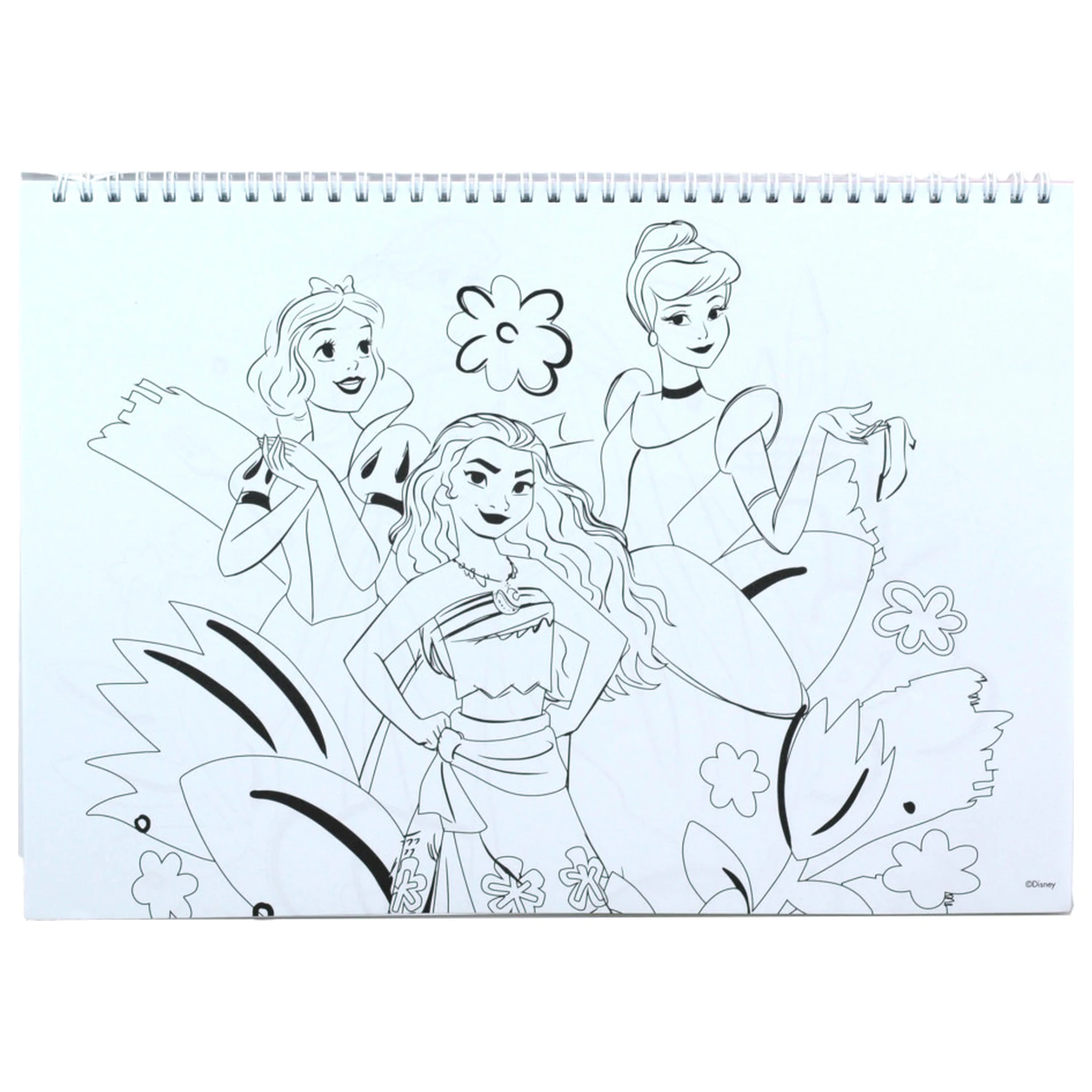 Disney Princess Your World DIN A4 Spiral Skizzenbuch 40 Blätter mit Stickern Produktfoto