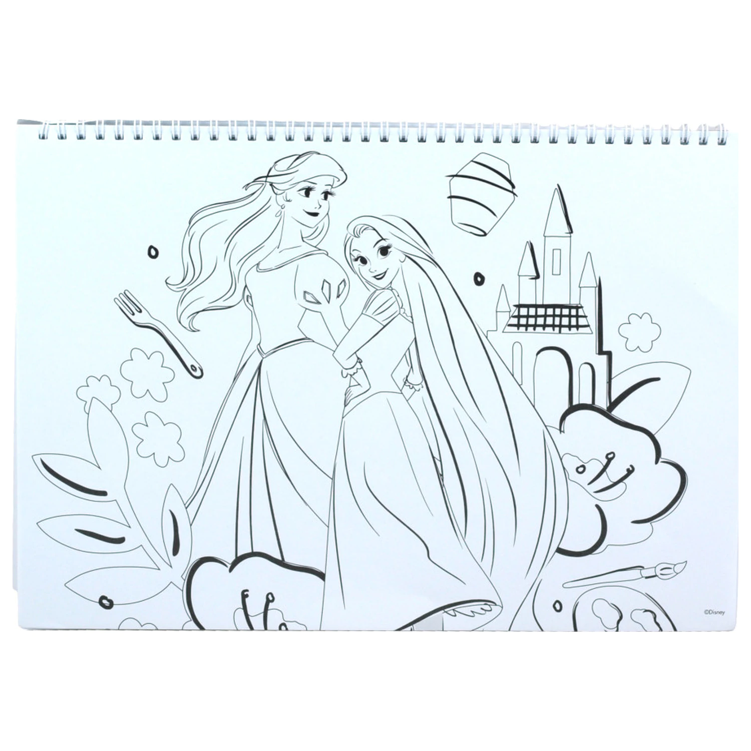 Disney Princess Your World DIN A4 Spiral Skizzenbuch 40 Blätter mit Stickern Produktfoto