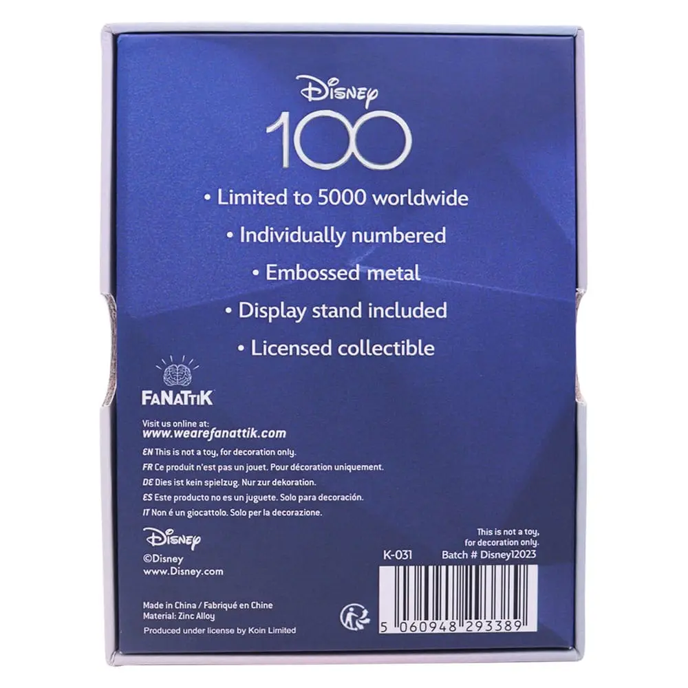 Disney Metallbarren 100th Anniversary Limited Edition termékfotó
