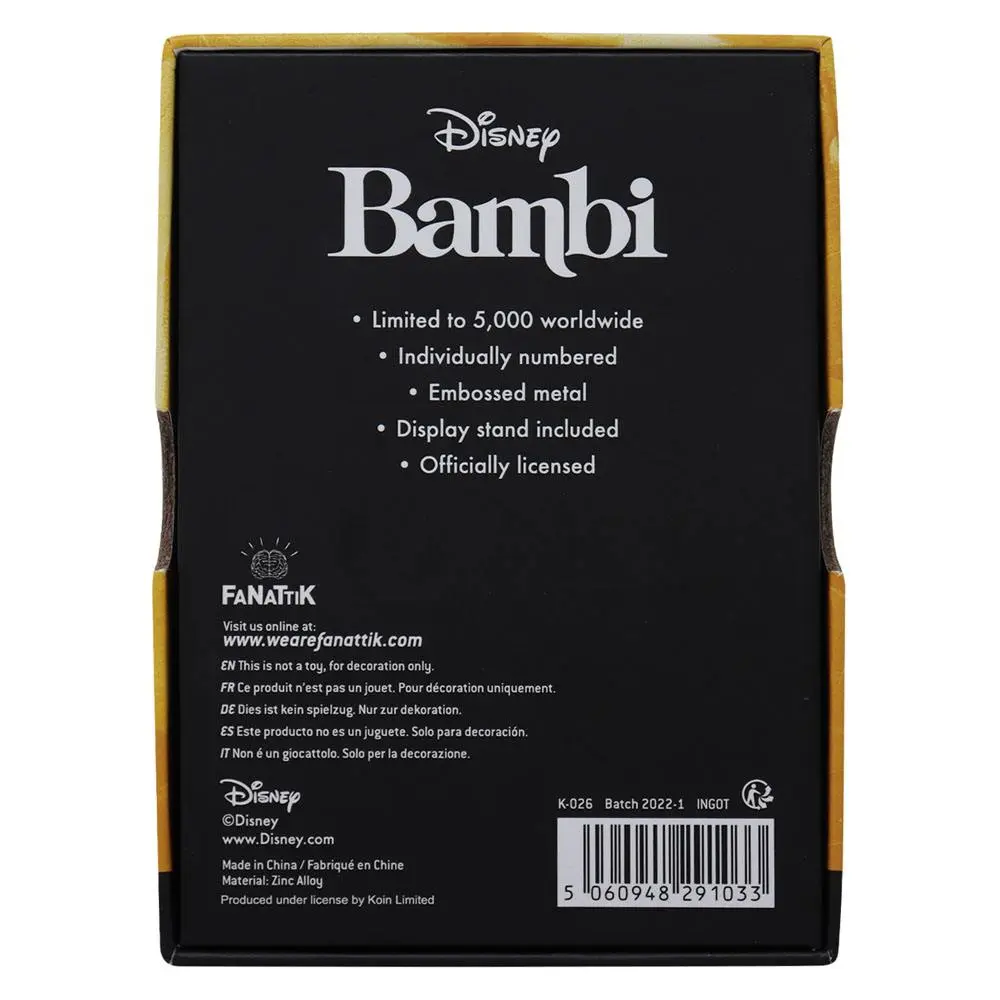Disney Metallbarren Bambi Limited Edition Produktfoto