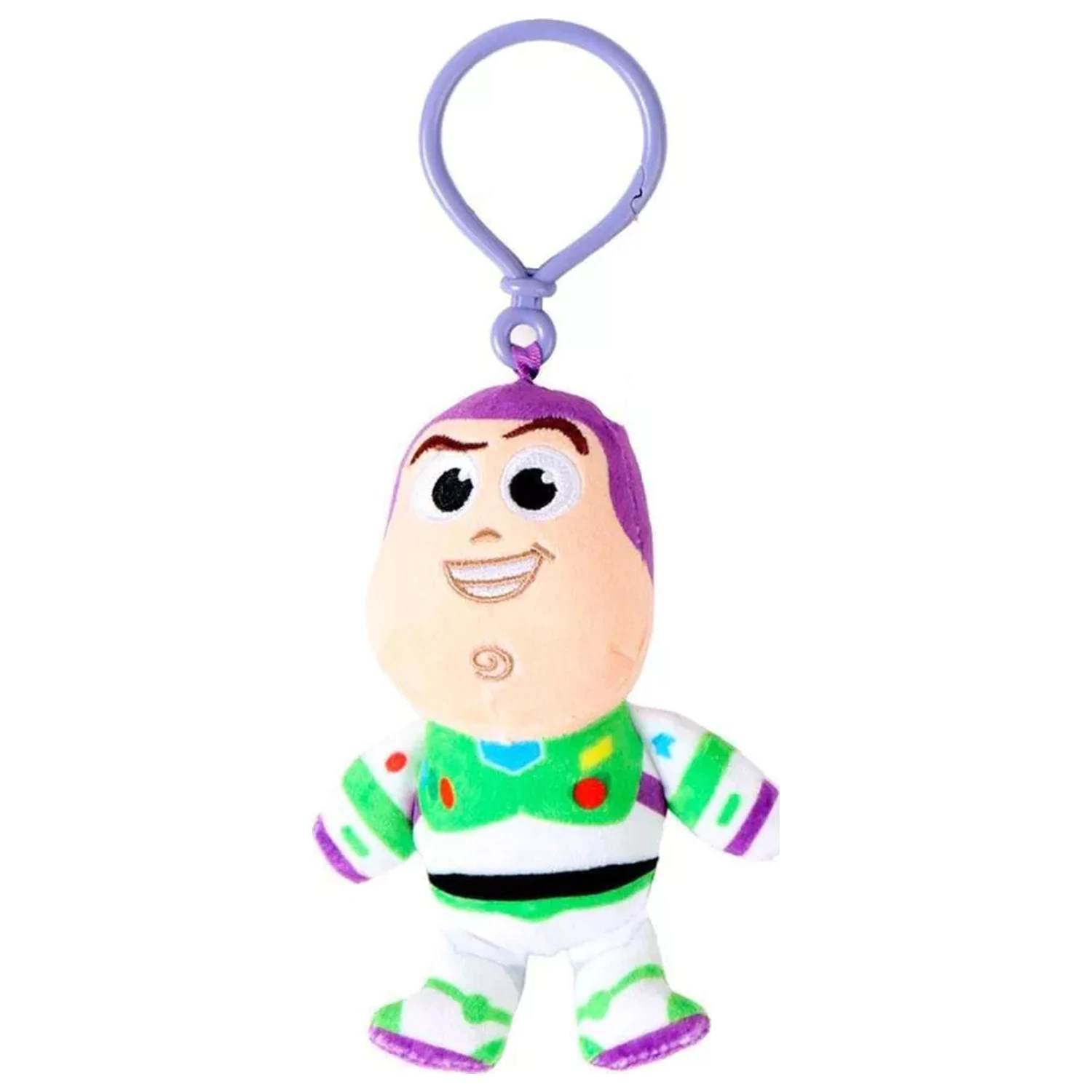 Disney Toy Story Buzz Lightyear 3D Plüschfigur mit Anhänger, Taschenanhänger 13 cm Produktfoto