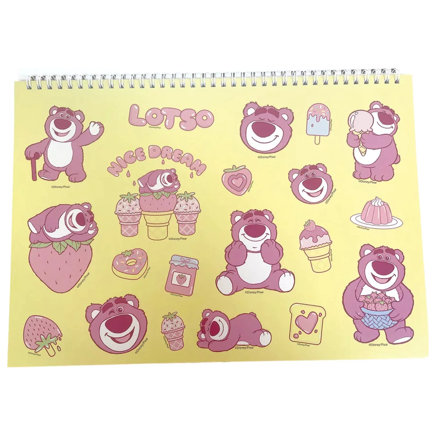 Disney Toy Story Lotso A4 Spiral Skizzenbuch 40 Blätter mit Stickern Produktfoto
