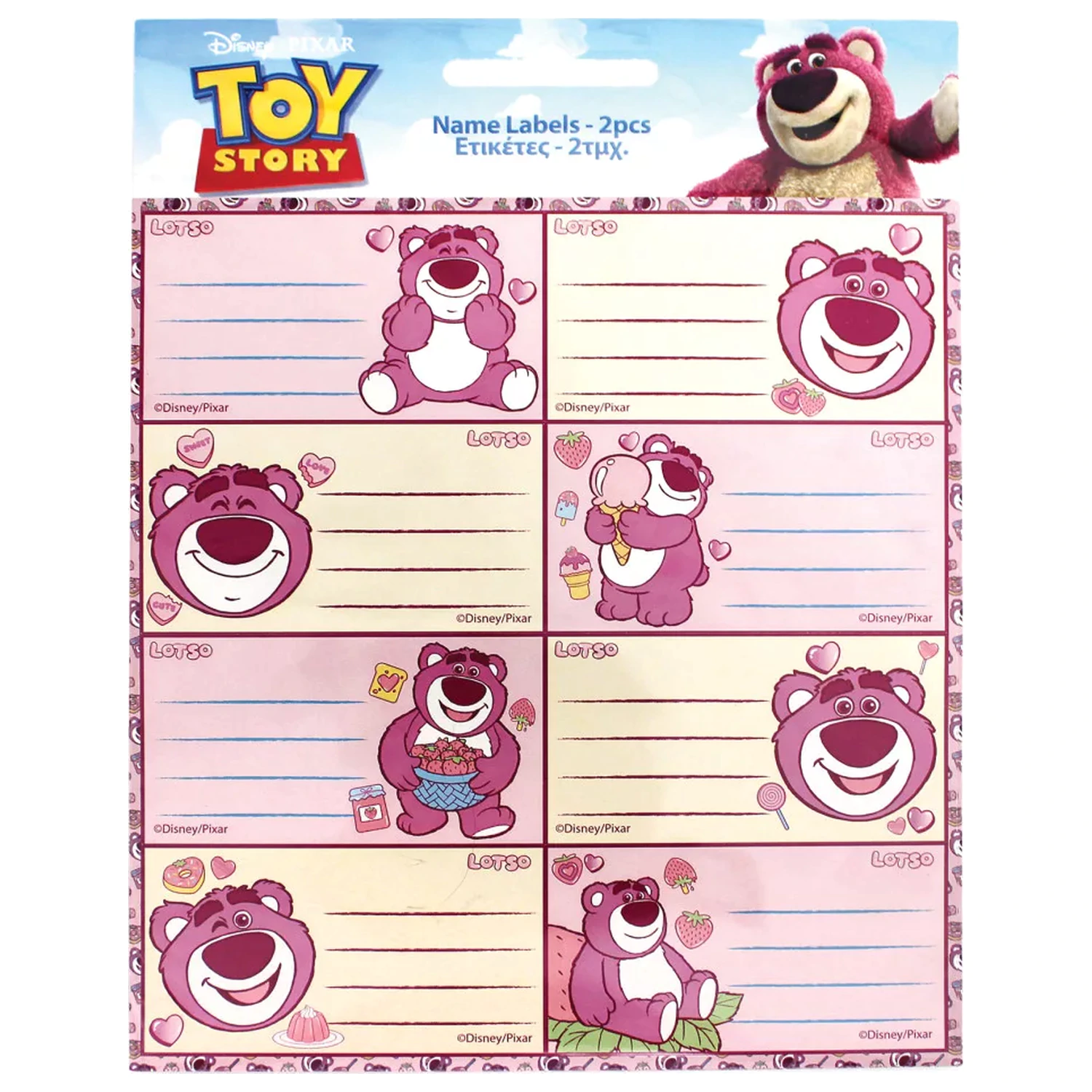 Disney Toy Story Lotso Notizbuch-Etiketten 16 Stck. Produktfoto