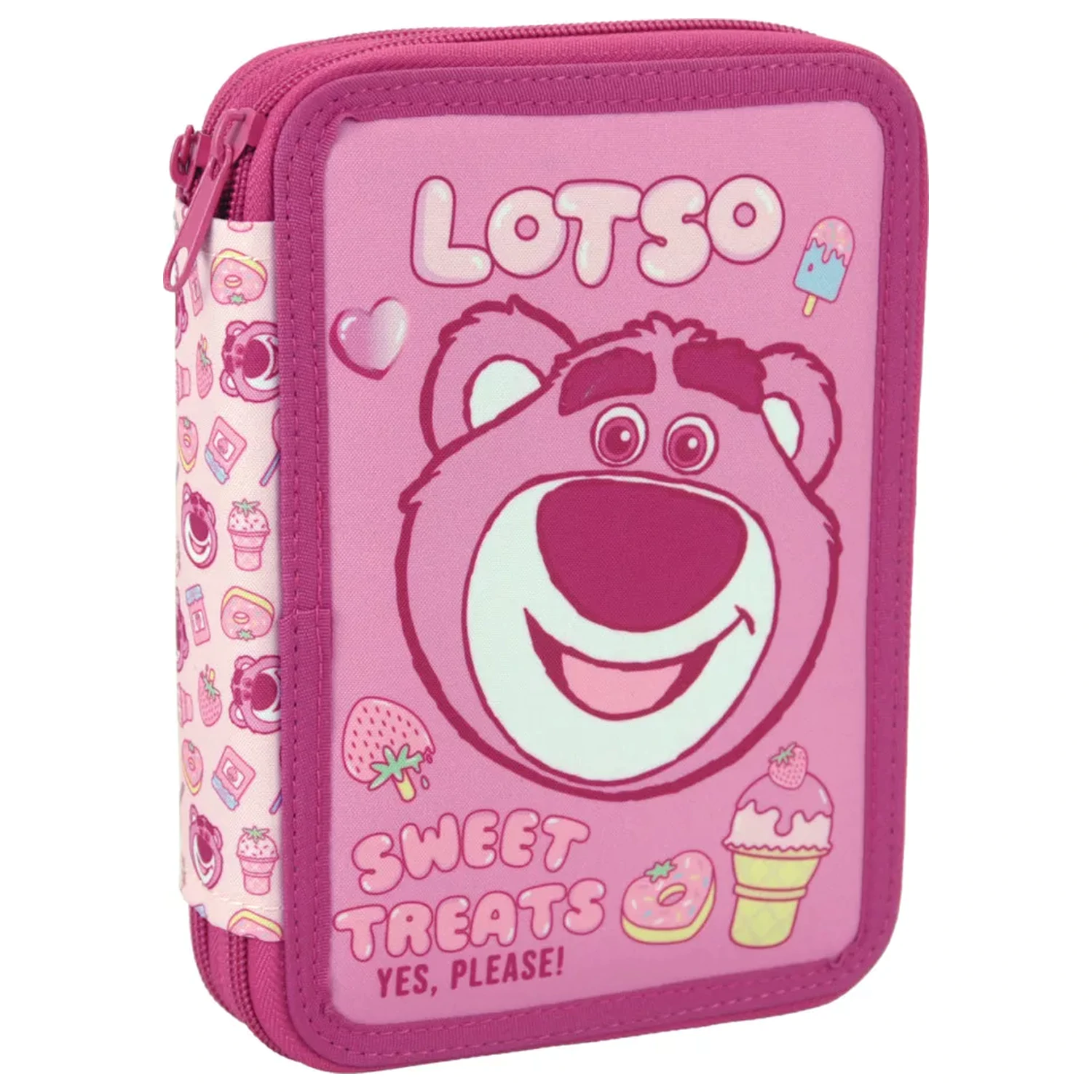 Disney Toy Story Lotso Konfitüre gefüllt zweistöckiges Federmäppchen Produktfoto