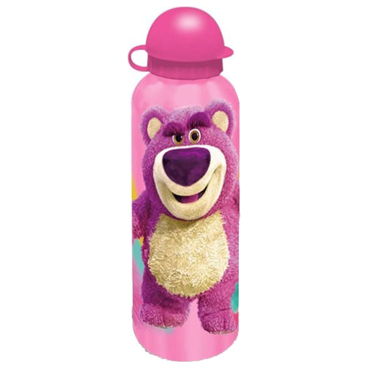 Disney Toy Story Lotso Pink Aluminium Wasserflasche mit Trinkverschluss 500 ml Produktfoto