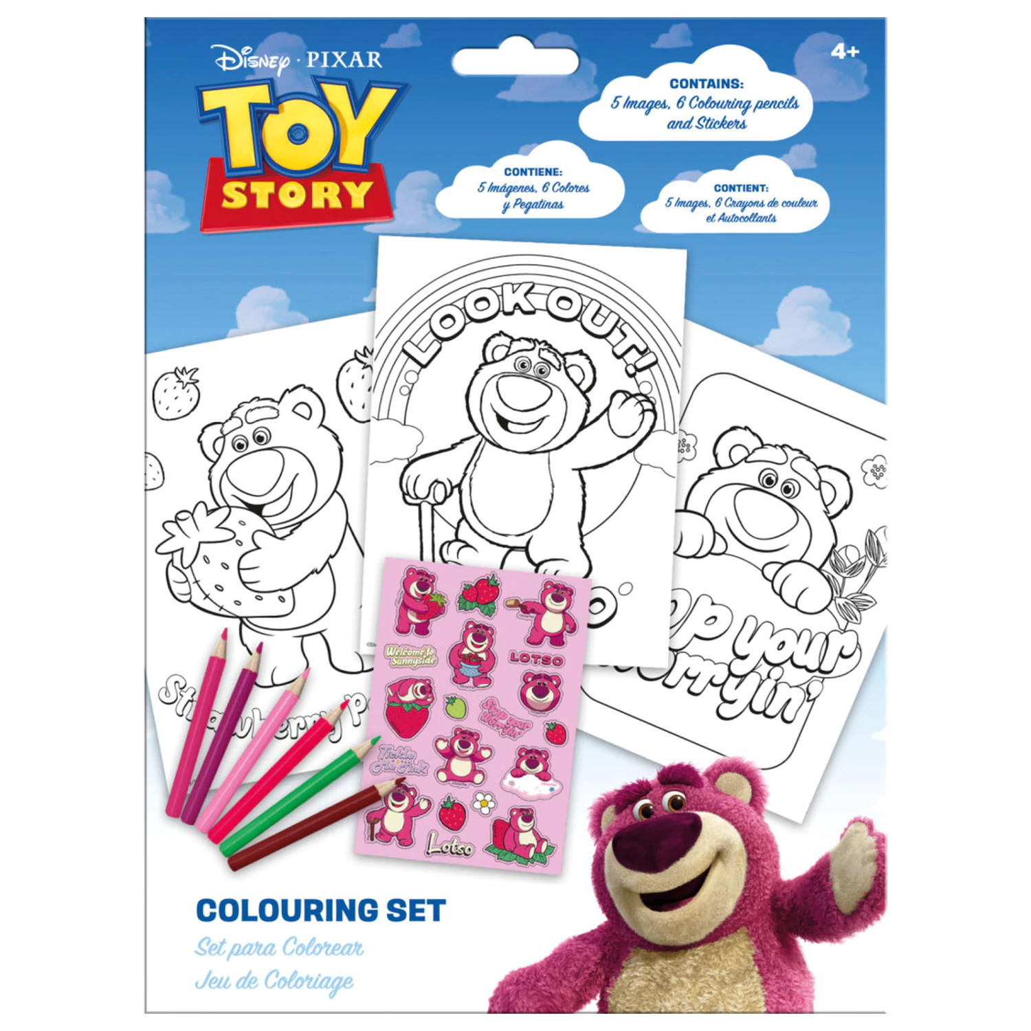 Disney Toy Story Lotso Strawberry Malset mit Stickern Produktfoto