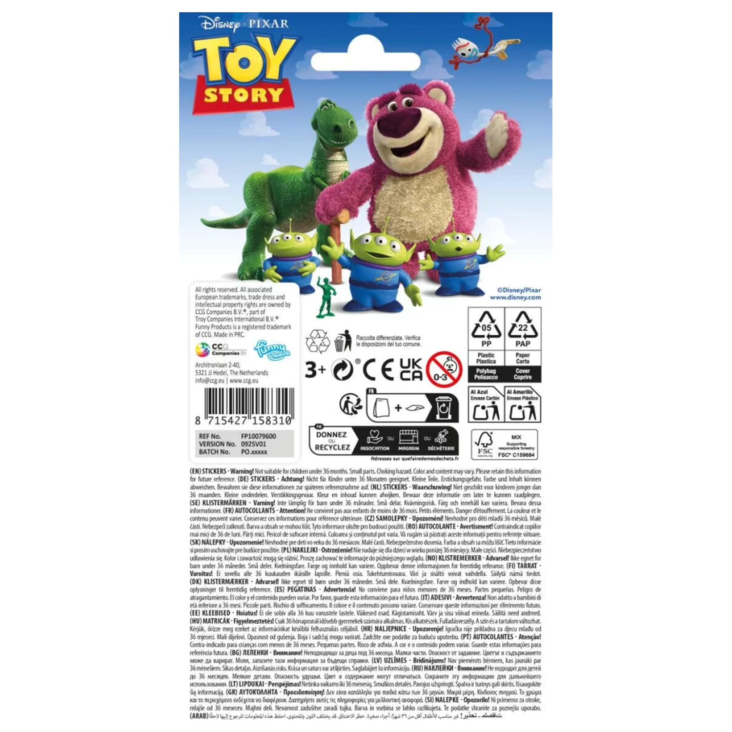 Disney Toy Story Playful Pals Aufkleber Produktfoto
