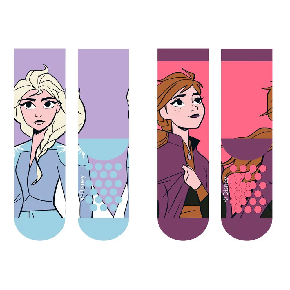 Disney Frozen 2-er Pack Kinder Stoppersocken Produktfoto