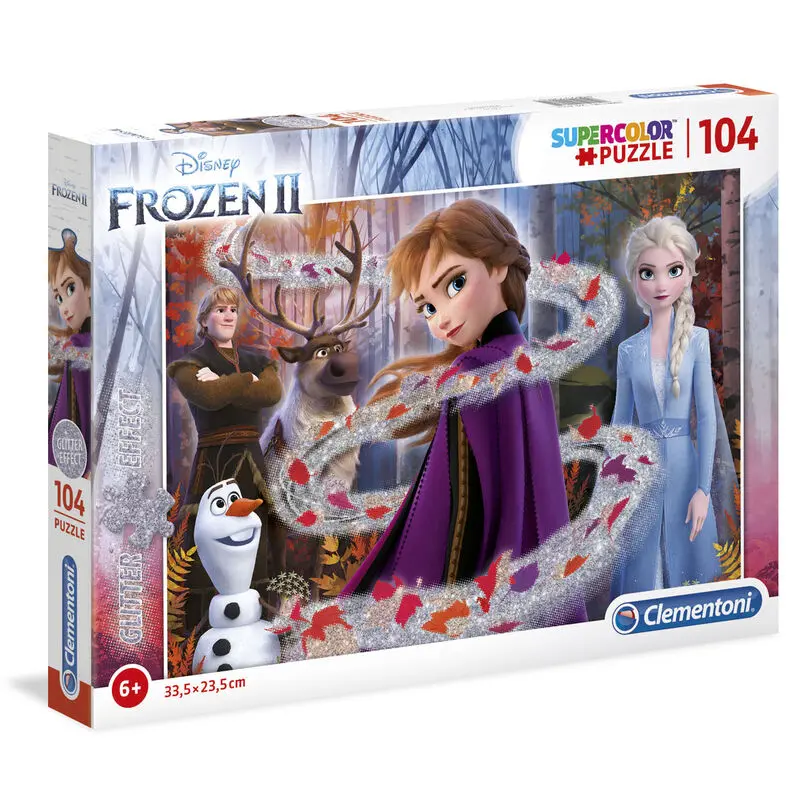 Disney Frozen 2 Glitzer Effekt Puzzle 104 Teile Produktfoto