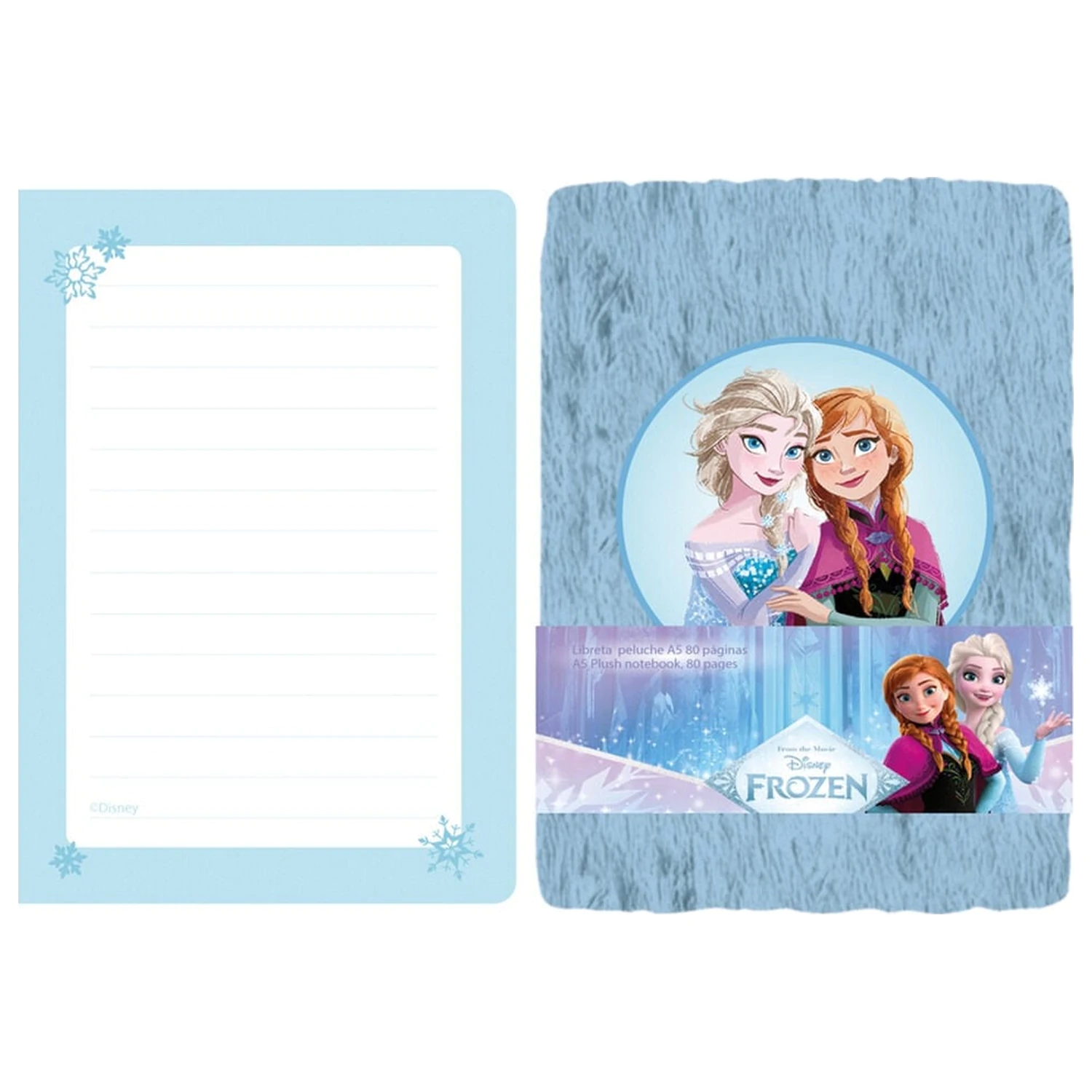 Disney Frozen A5 Plüsch-Notizbuch Produktfoto