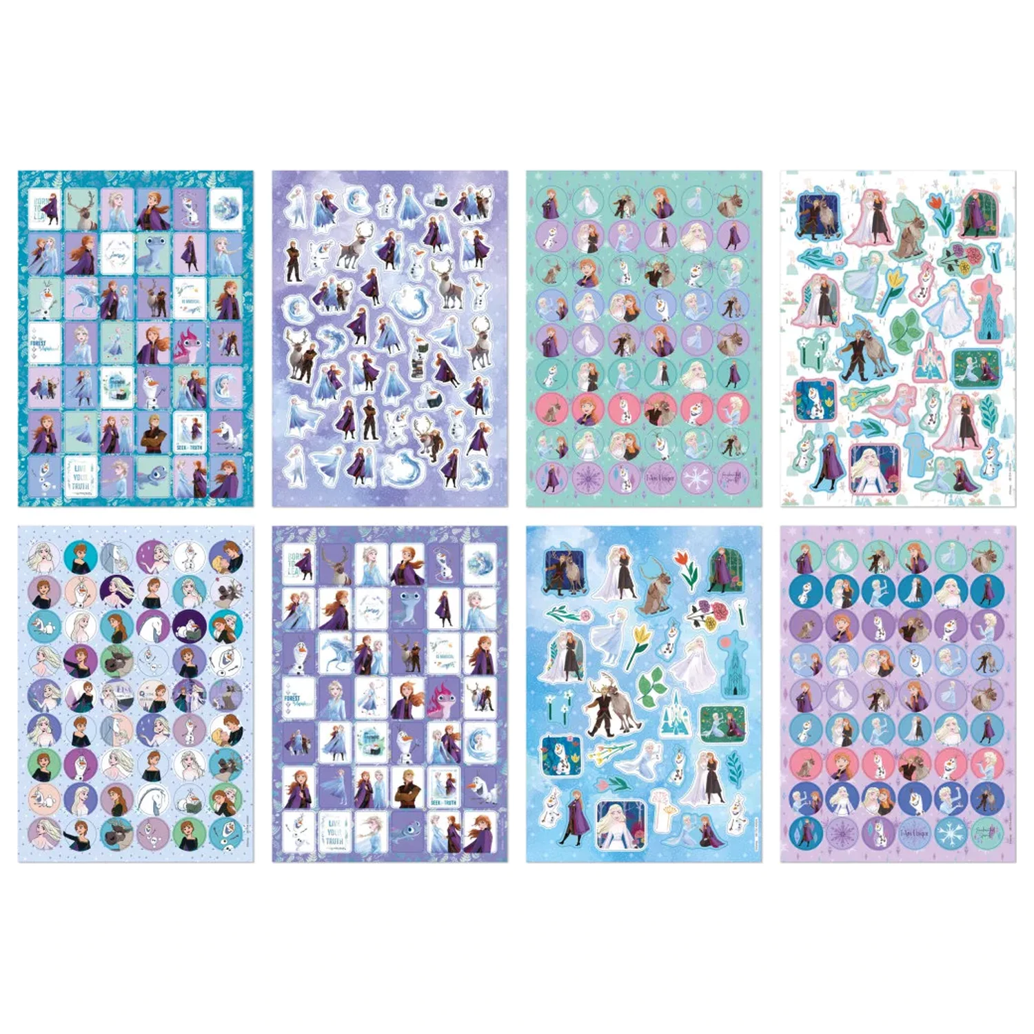 Disney Frozen Adventure Glitter Sticker Album 8 Blatt Produktfoto