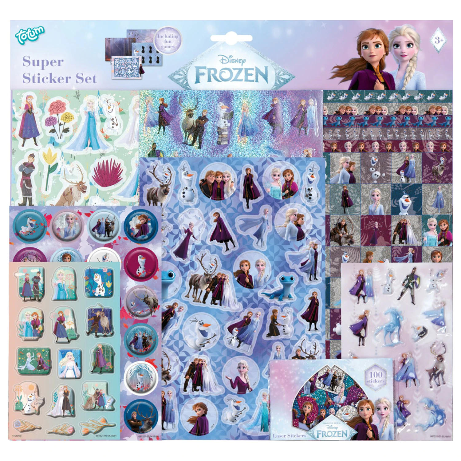 Disney Frozen Adventure Super Aufkleber-Set mit Spiel Produktfoto