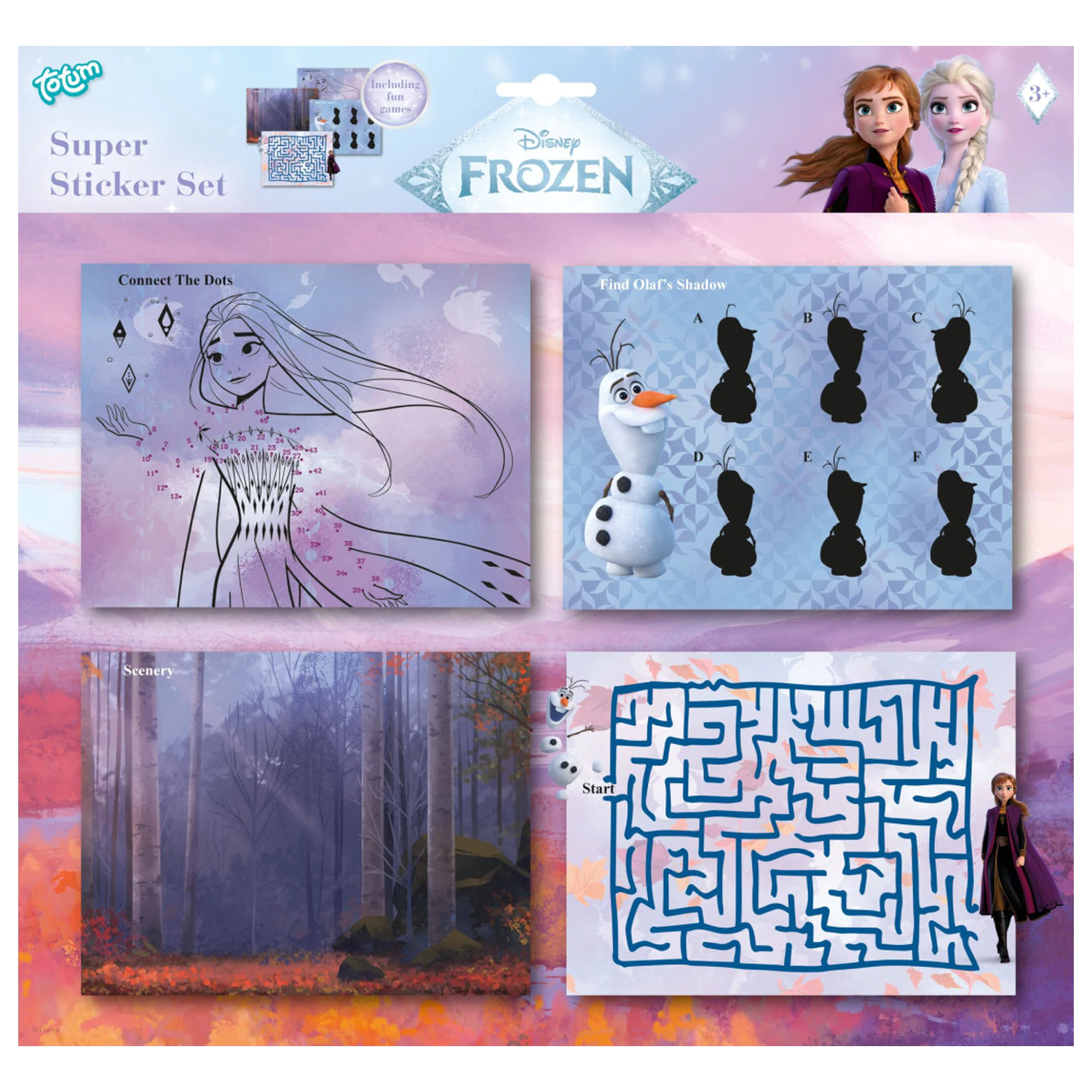Disney Frozen Adventure Super Aufkleber-Set mit Spiel Produktfoto