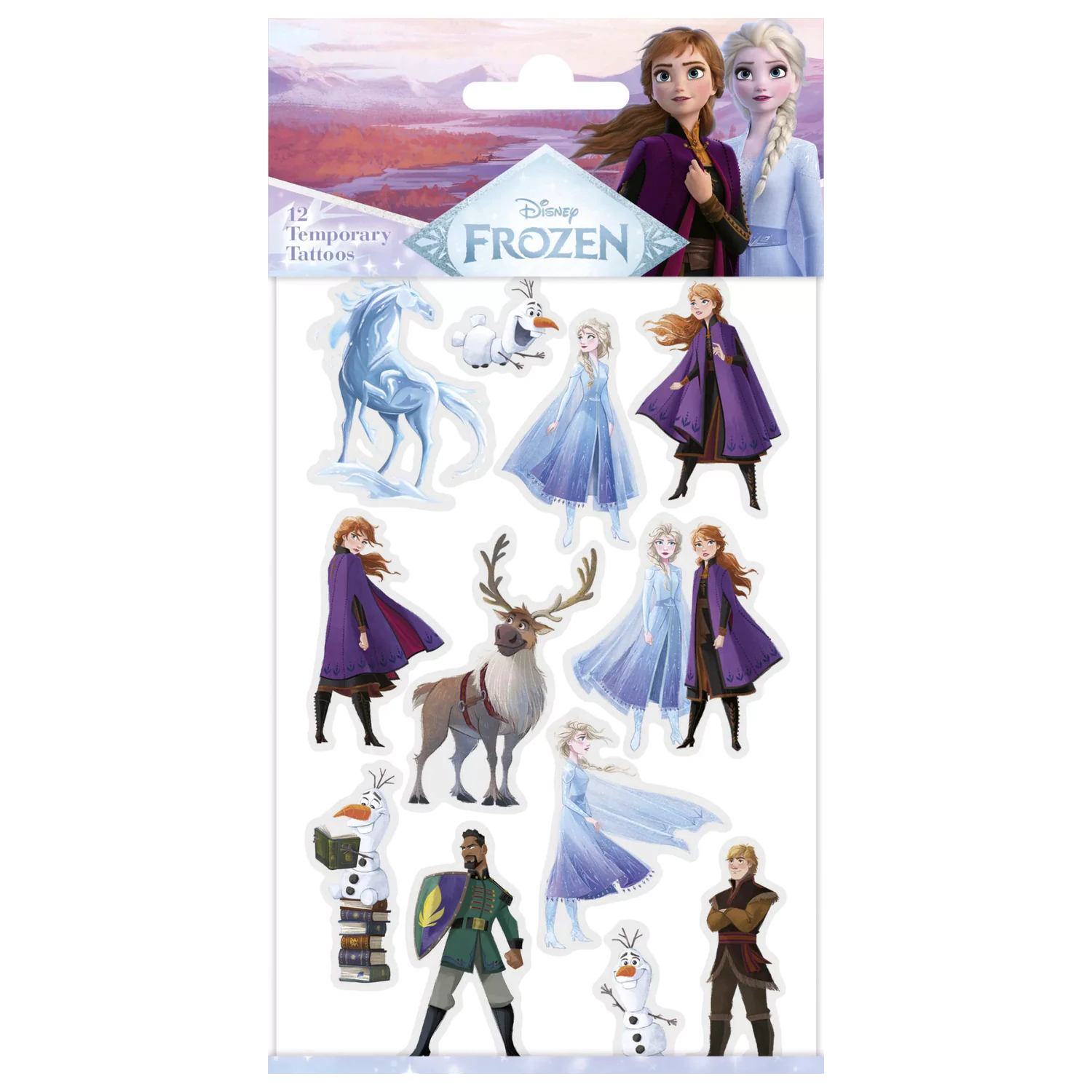 Disney Frozen Adventure Tattoo 12-teilig Produktfoto