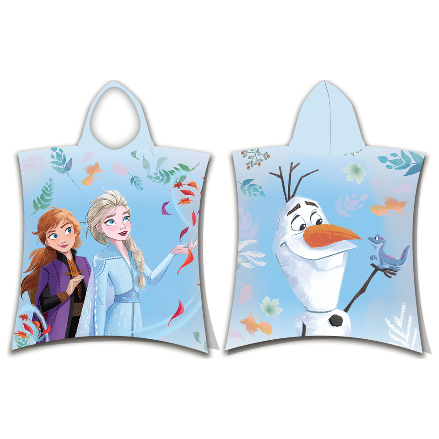 Disney Frozen blauer Strandhandtuch Poncho Produktfoto