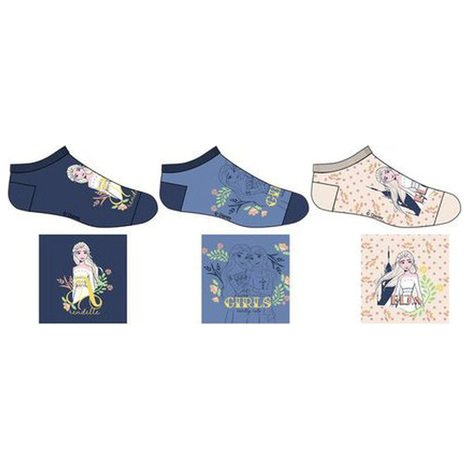 Disney Frozen Castle Kinder Geheim Socken 23/26 Produktfoto