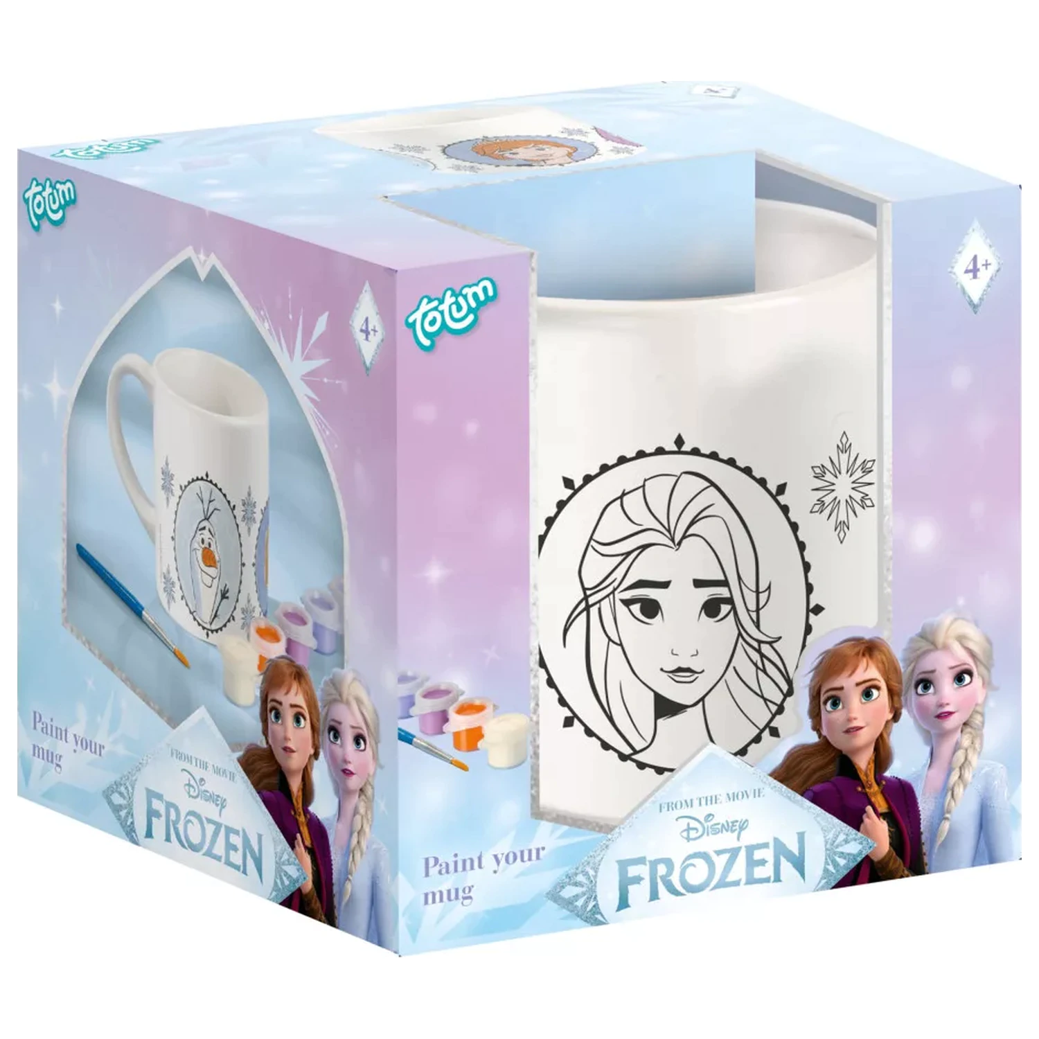 Disney Frozen Destiny bemalbarer Porzellantasse 235 ml Produktfoto