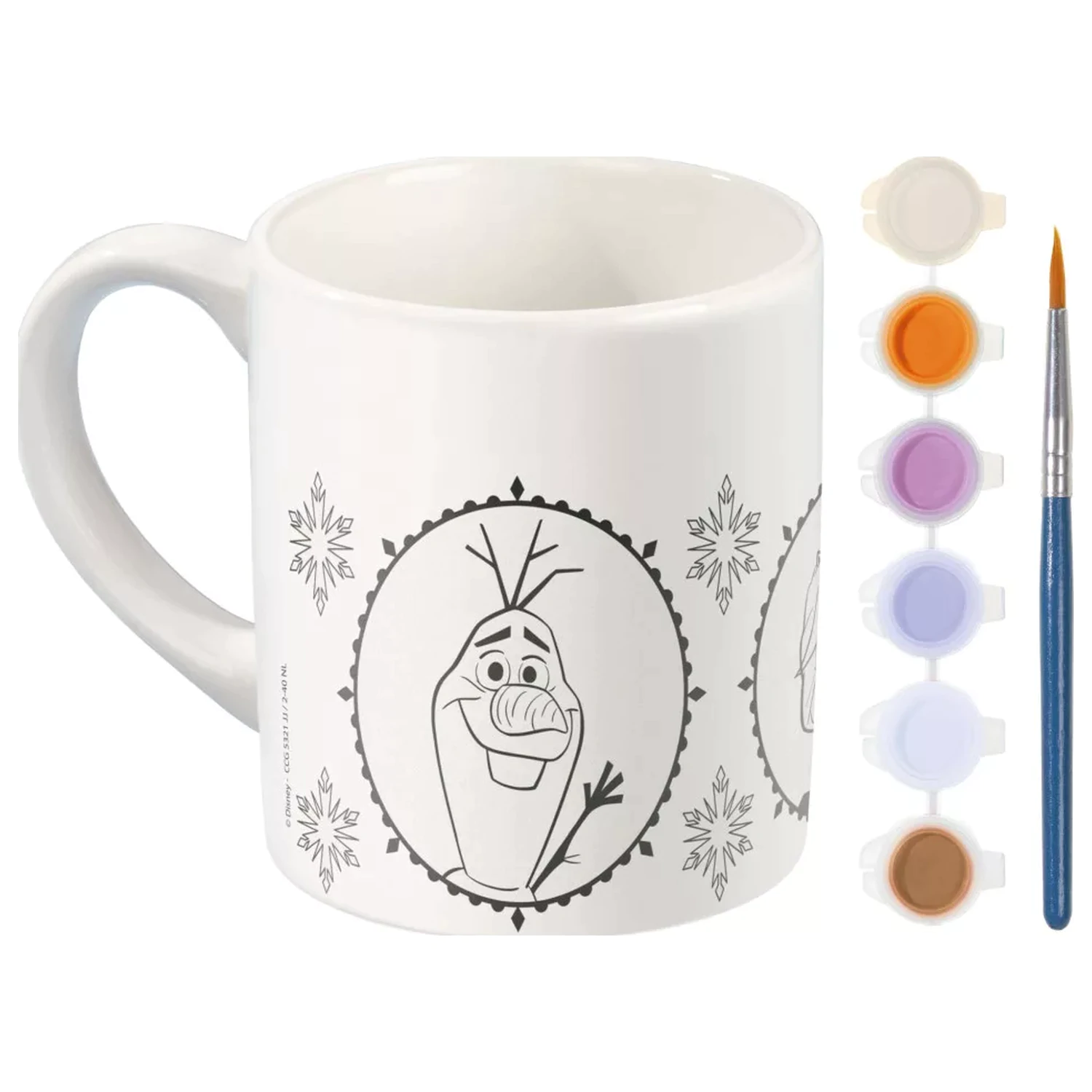 Disney Frozen Destiny bemalbarer Porzellantasse 235 ml Produktfoto