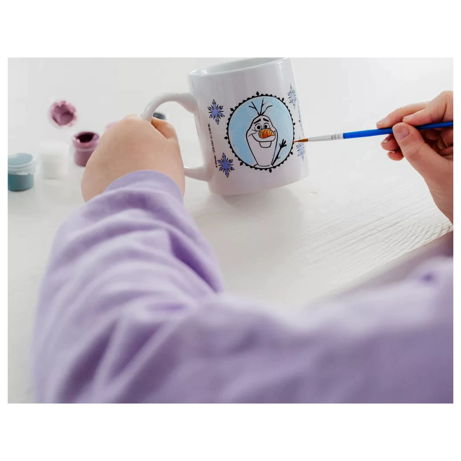 Disney Frozen Destiny bemalbarer Porzellantasse 235 ml Produktfoto