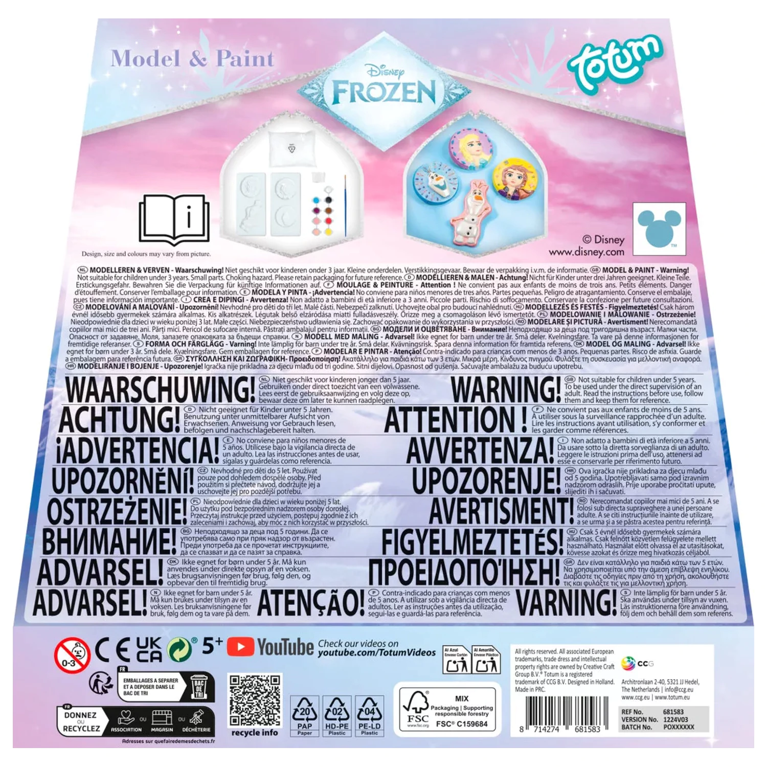 Disney Frozen Destiny Gipsguss-Set Produktfoto