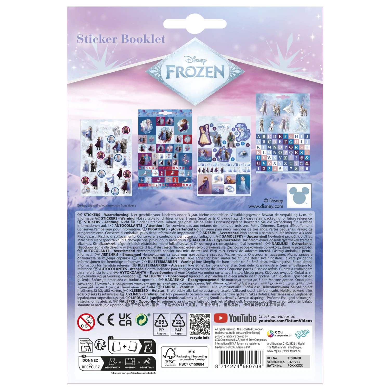 Disney Frozen Destiny Sticker Set Produktfoto