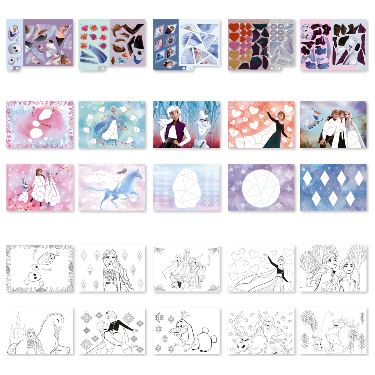 Disney Frozen Destiny Puzzle Sticker und Malset Produktfoto