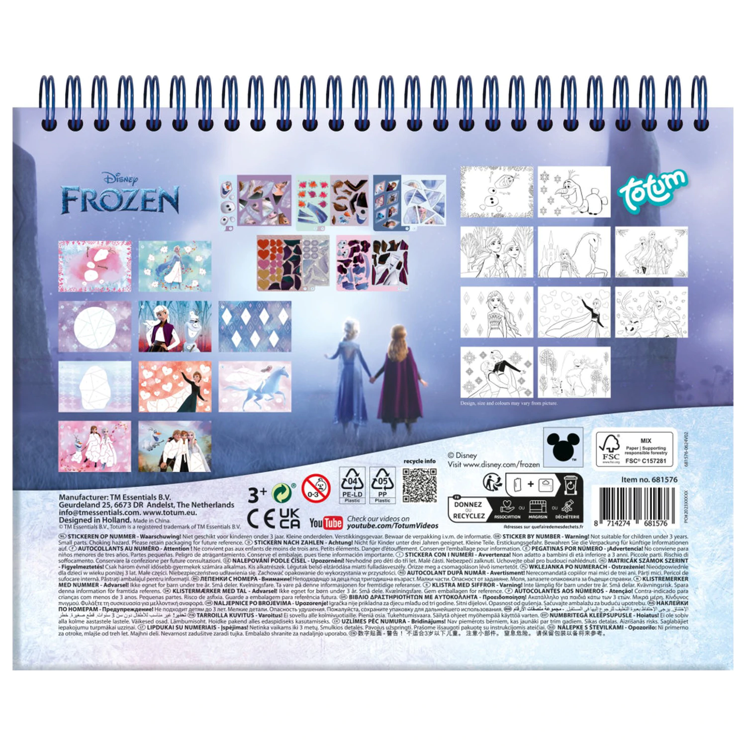 Disney Frozen Destiny Puzzle Sticker und Malset Produktfoto
