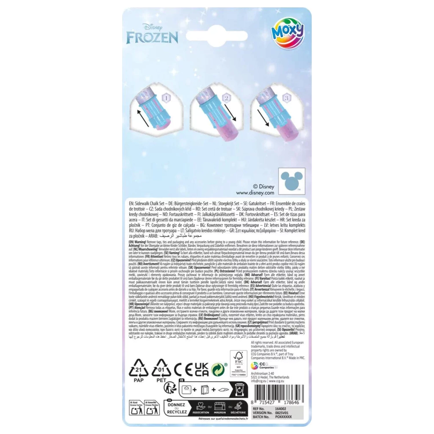 Disney Frozen Elsa Straßenkreide Set Produktfoto