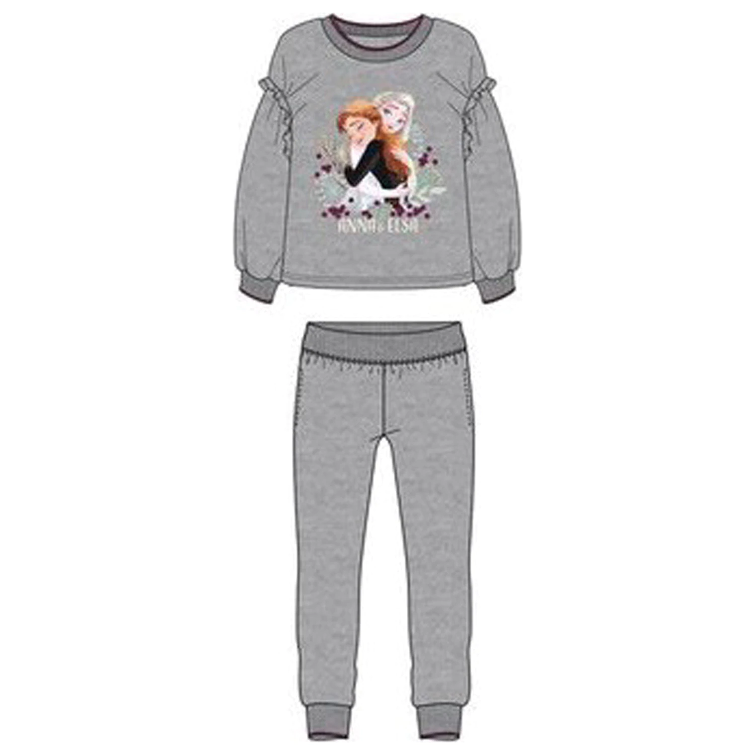 Disney Frozen Fondness Grau Kinder Pailletten Trainingsanzug, Jogging Anzug Produktfoto
